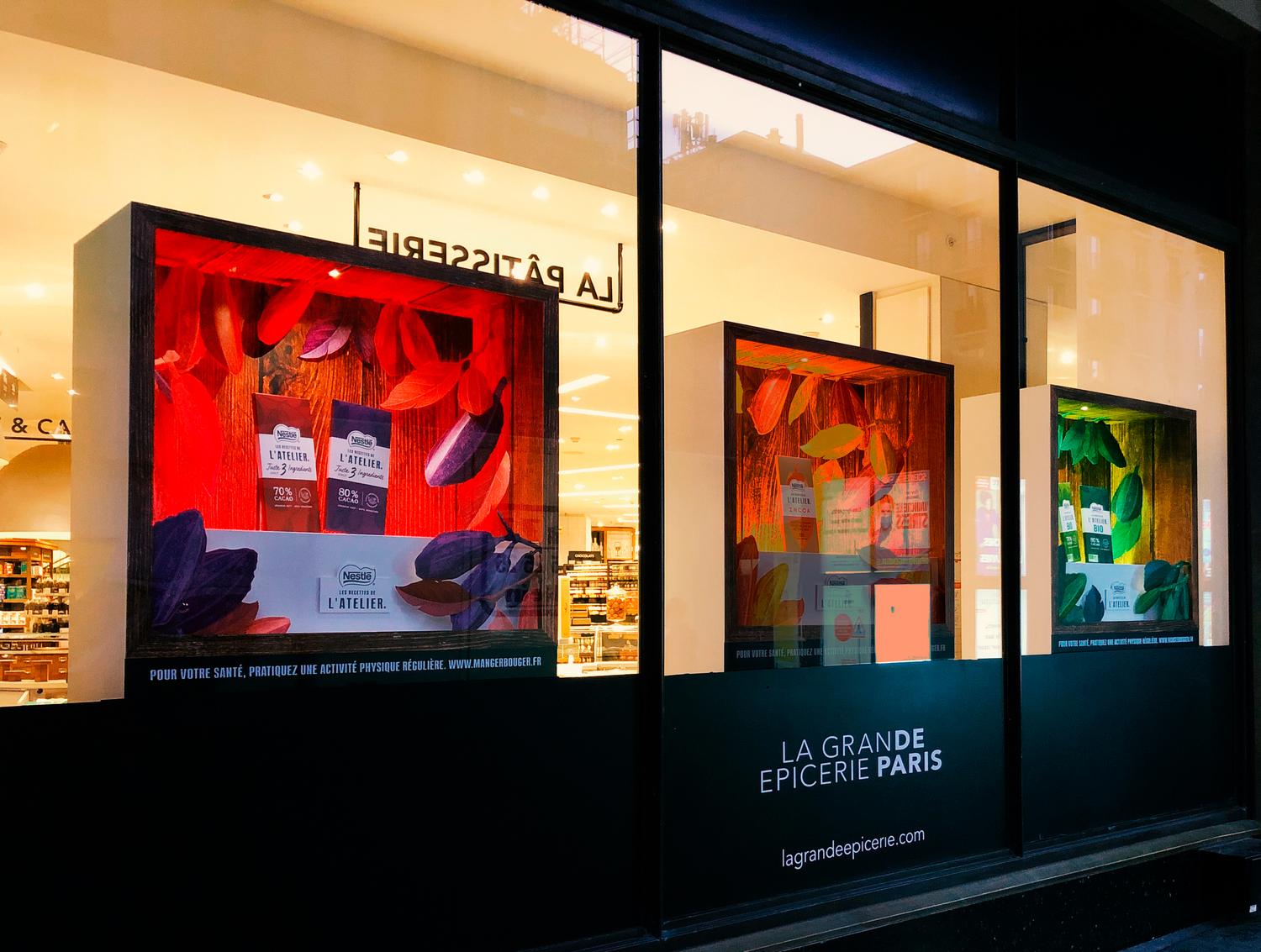 NESTLÉ ATELIER DU CHOCOLAT WINDOW DISPLAY