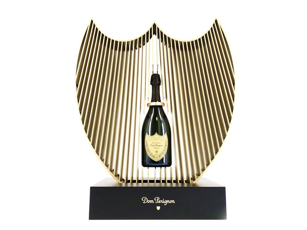 MEDIA6-360-SHIELD-DOM-PERIGNON-PLV-DISPLAY-POS-LUXE-LUXURY-CHAMPAGNE-CREATION-PRODUCTION-MOBILIER COMMERCIAL-ALCOHOL-LUXURY