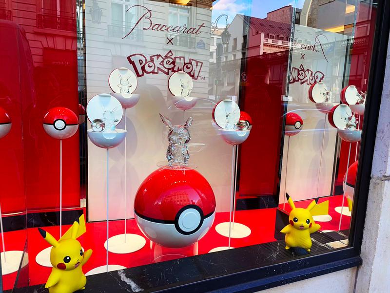 BACCARAT POKEMON SHOP WINDOW